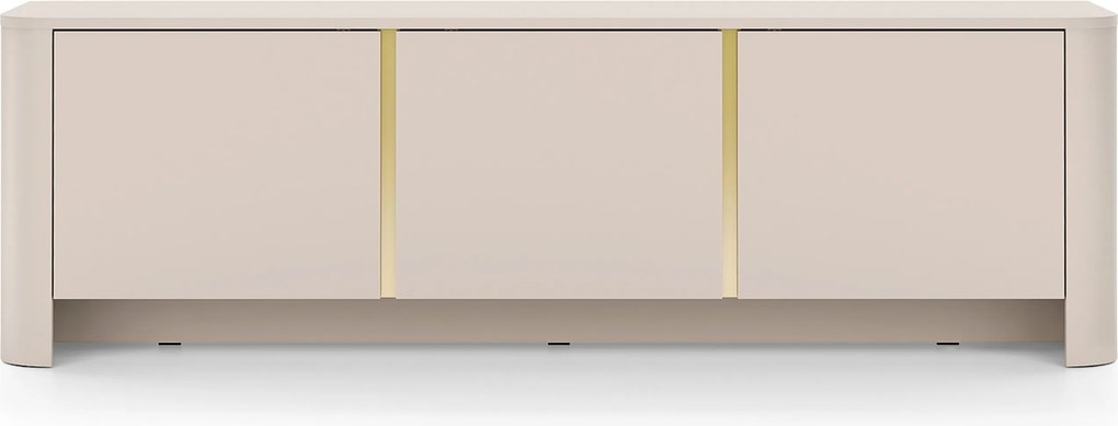 Dulap TV Sorrenti 168 cm - cashmere / auriu