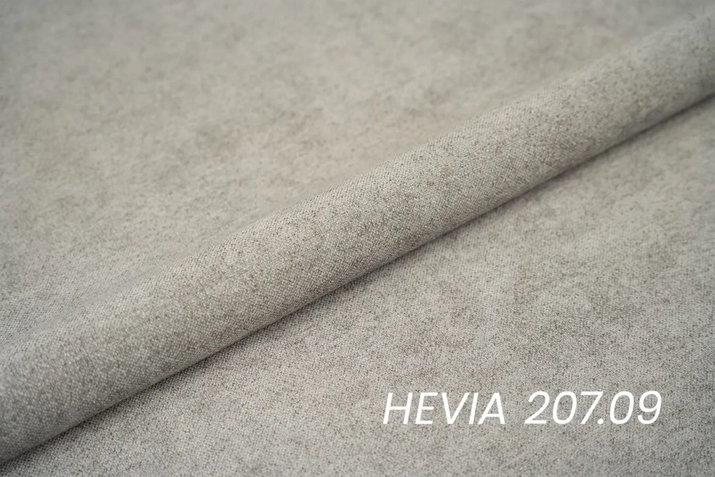 Colțar extensibil stânga Nicole L - Material textil gri Hevia 207.17, picioare negre