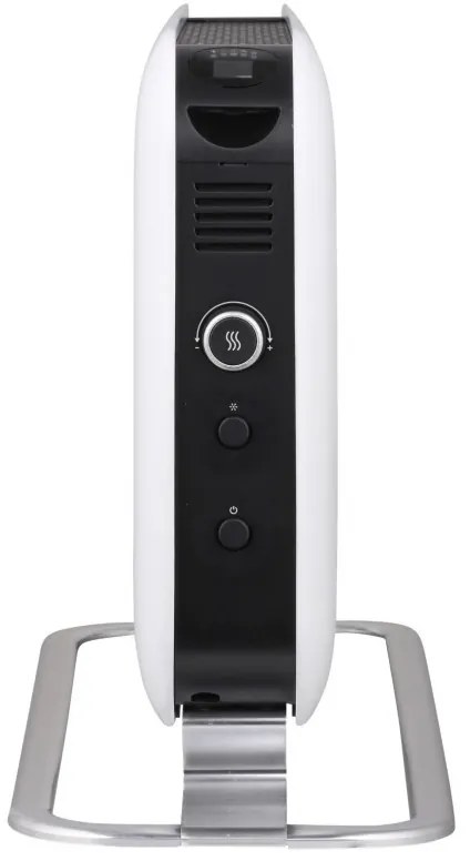 Convertor electric podea Mill SG2000LED, 2000W, 3 trepte, Ventilator integrat, Functionare silentioasa, Margini rotunjite, Termostat, Afisaj LED, Alb/Negru