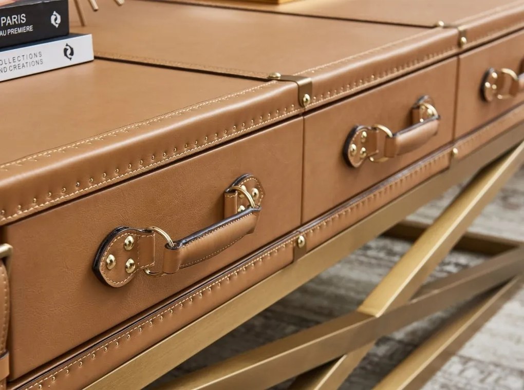 Masuta LUX design italian Cowhide camel