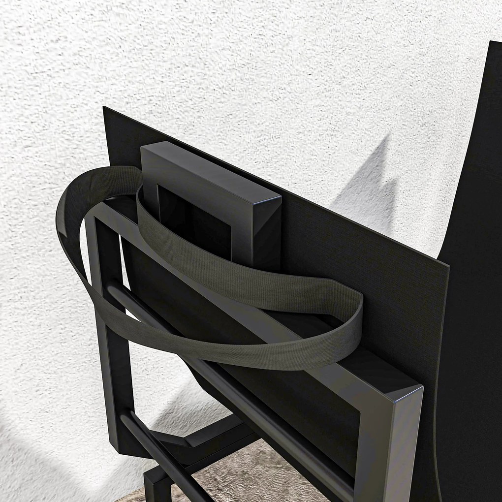 Outsunny Suport pentru Lemne Capacitate 50 kg cu Geantă de Transport Detașabilă Negru | Aosom Romania