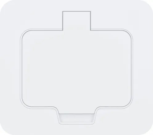 Brilagi - Priză încastrată pentru bucătărie INBOX IP55 albă dreptunghiulară