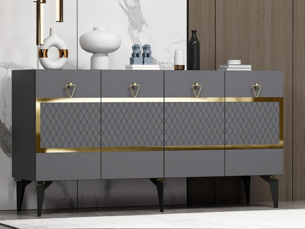 Dulap Vadiki 1 (antracit + auriu) . 1093449