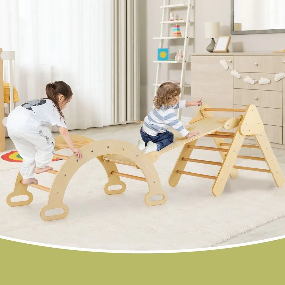 Set de 3 piese pentru cățărare din lemn