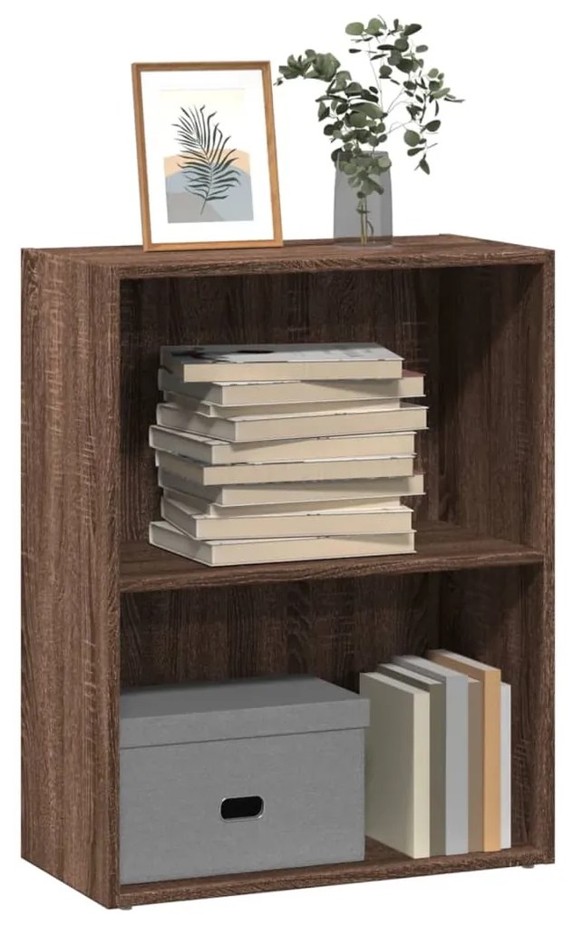 857896 vidaXL Bibliotecă, stejar maro, 60x30x77 cm, lemn prelucrat