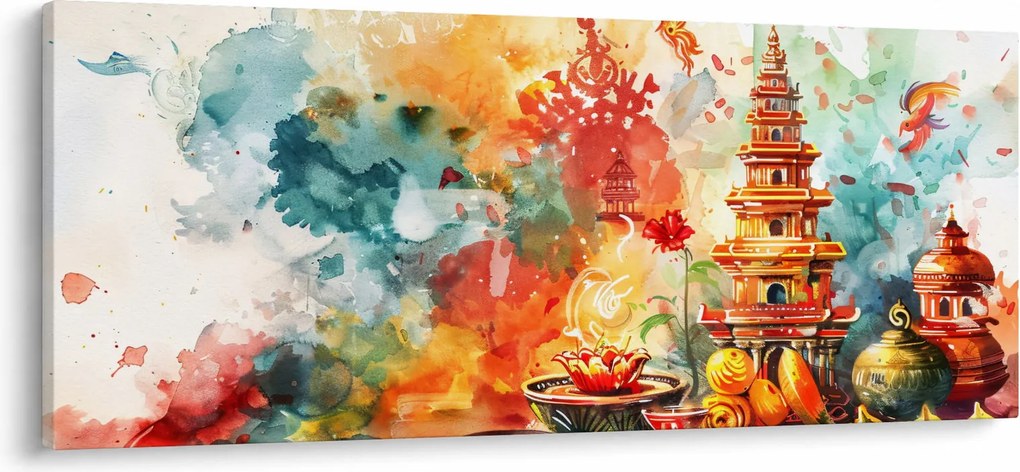 Tablou - Ilustrație în acuarelă (120x50 cm)