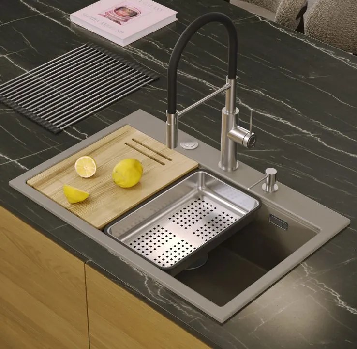 Chiuveta din granit MARC 110 WORKSTATION bej