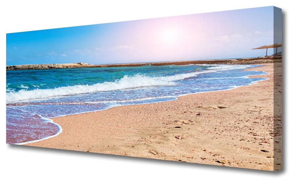 Tablou pe panza canvas Ocean Beach Peisaj Albastru Maro