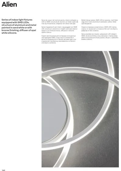 Plafonieră LED dimabilă Redo 01-1801 ALIEN LED/60W/230V 3000K alb