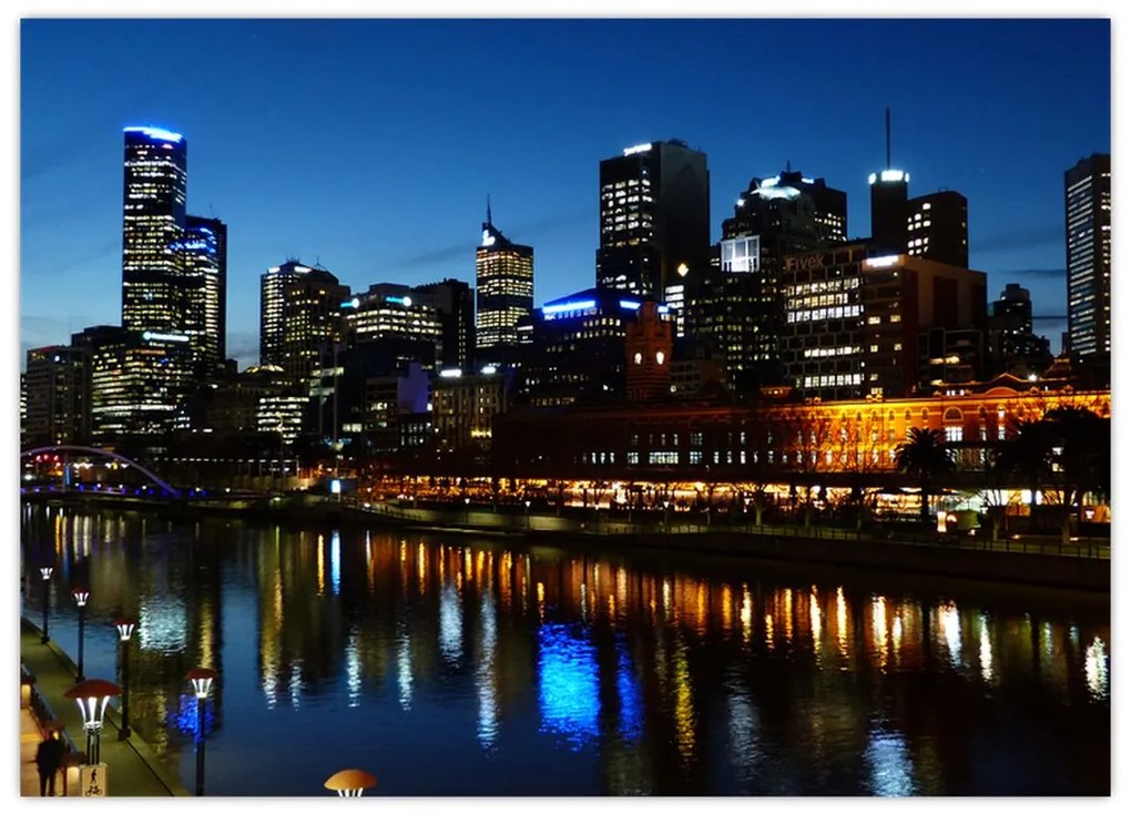 Tablou cu noaptea în Melbourne (70x50 cm)