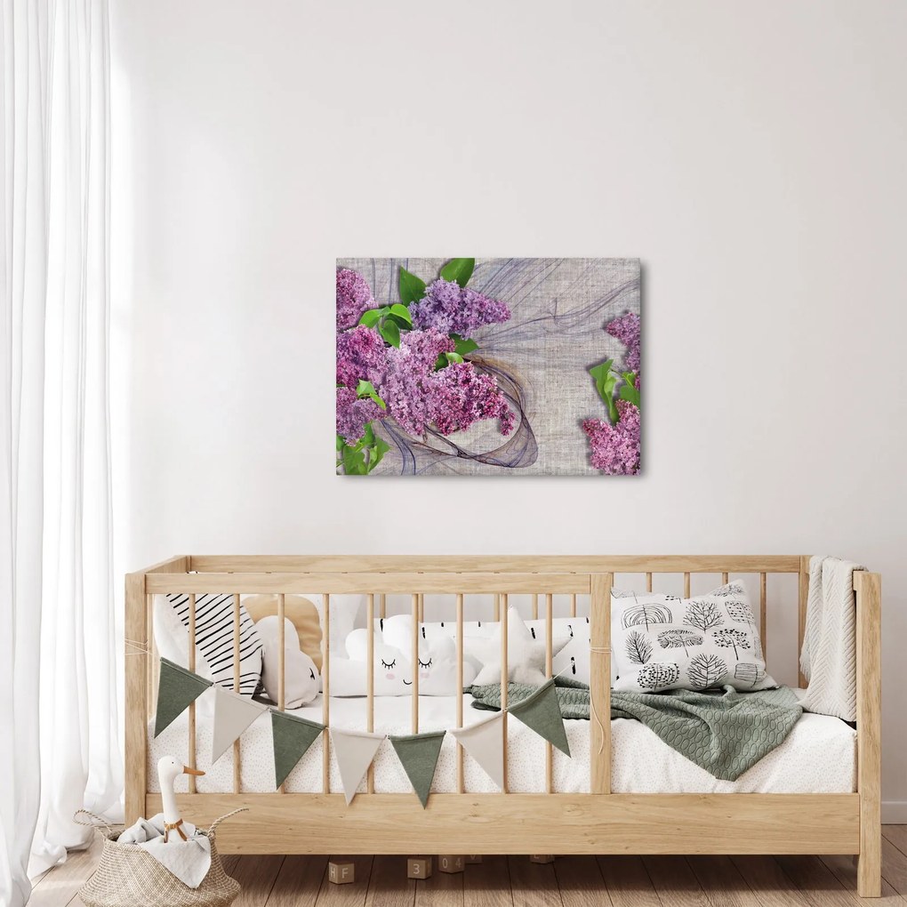 Tablou - Flori de liliac (70x50 cm)
