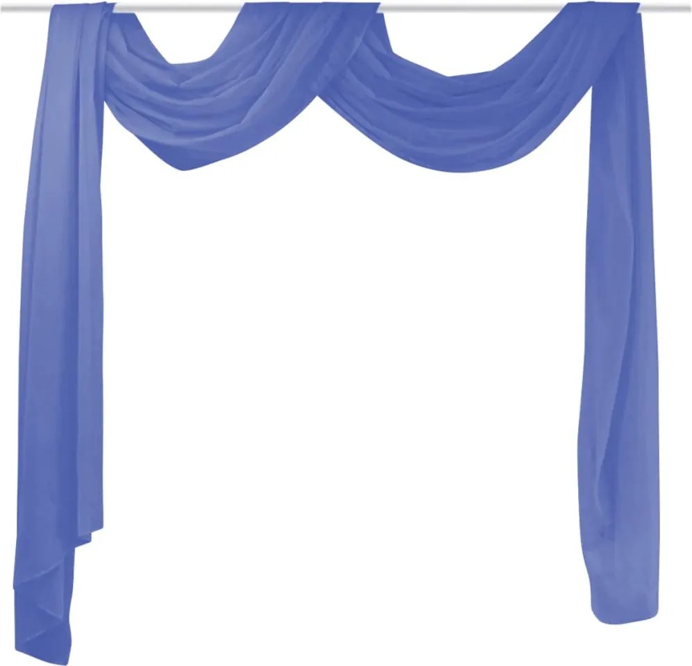 vidaXL Draperie din voal 140 x 600 cm, albastru regal