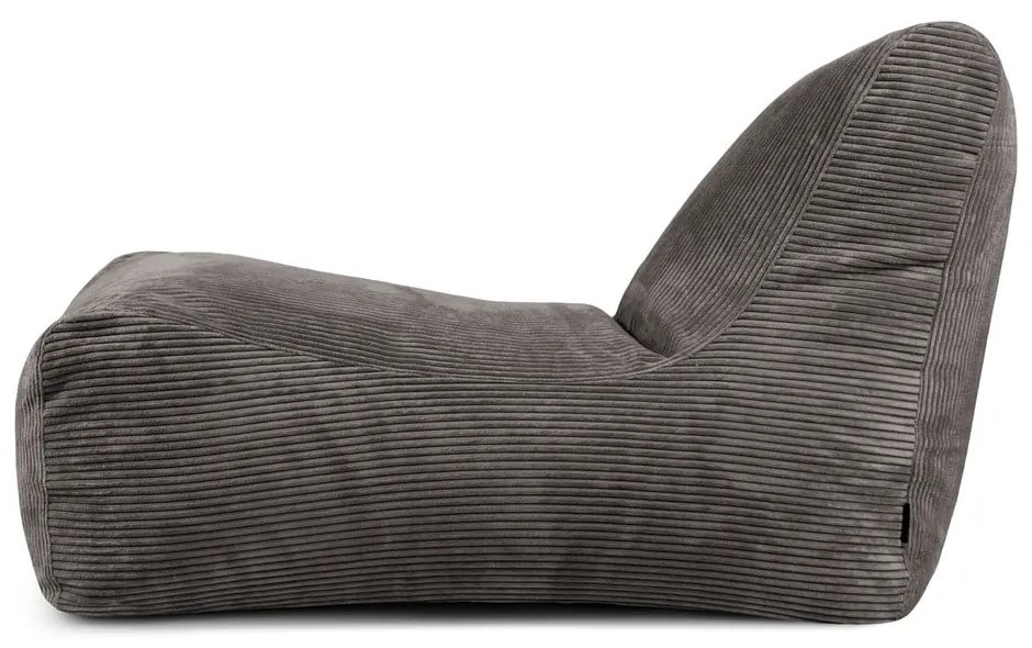 Fotoliu bean bag mov cu tapițerie din catifea reiată Lounge – SLOWDOWN