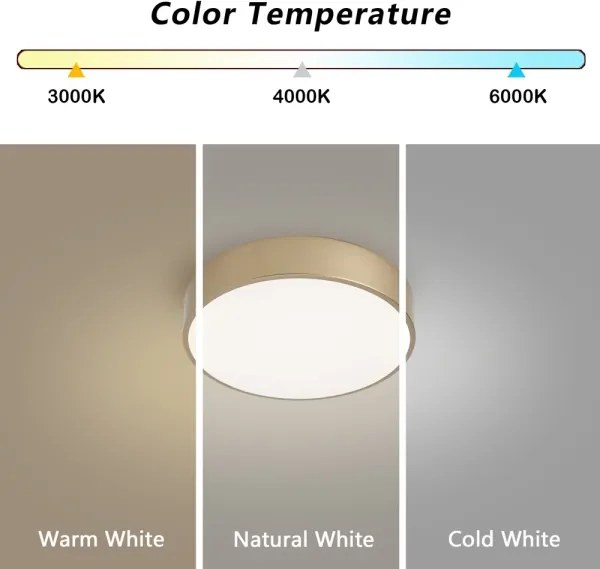 Brilagi - Plafonieră LED POOL LED/24W/230V 3000/4000/6000K Ø 20 cm auriu
