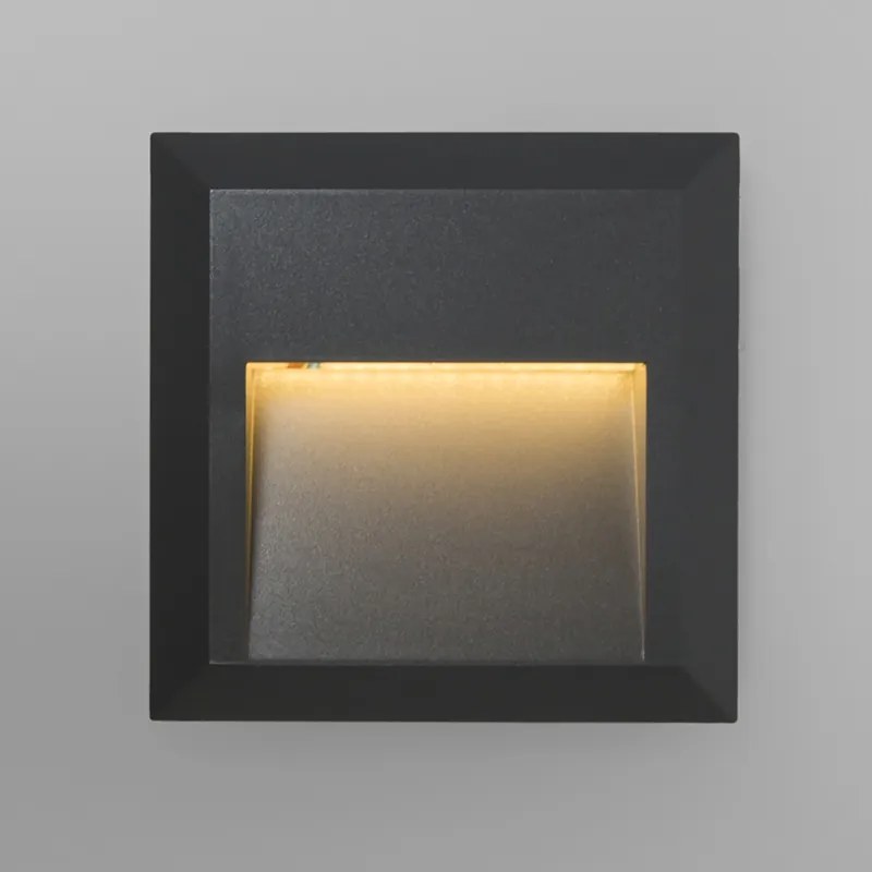 Set de 2 Aplice Moderne Gri Închis cu LED - Gem 2