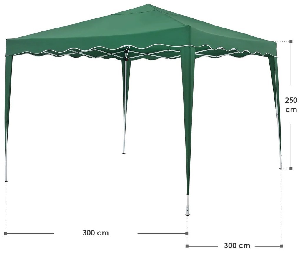 Juskys Cort de gradina Vivara 3x3m - verde