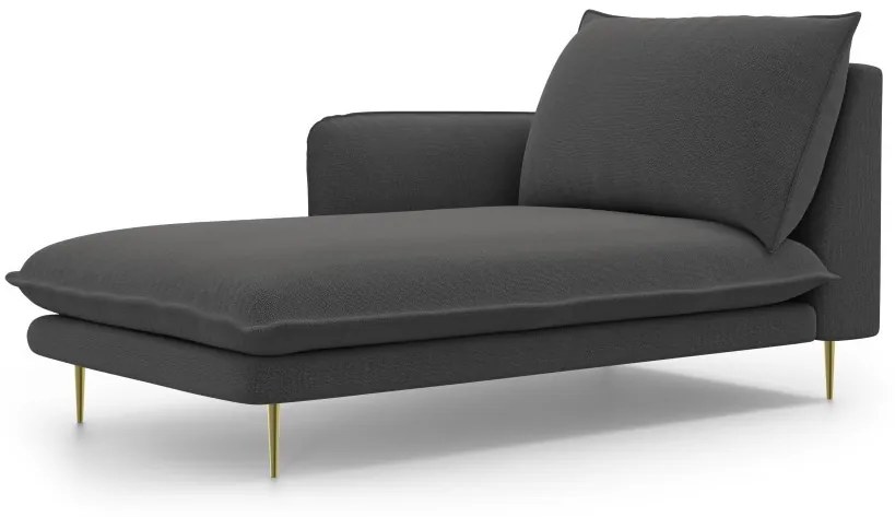 Sezlong tapitat Vienna picioare gold – L170 x l110 x h95