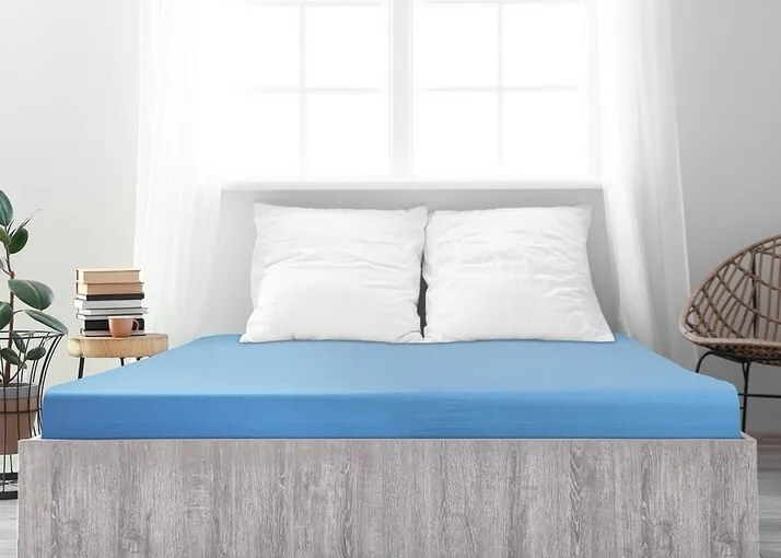 Cearșaf de pat 4Home jersey Ideal sky blue, 180 x 200 cm