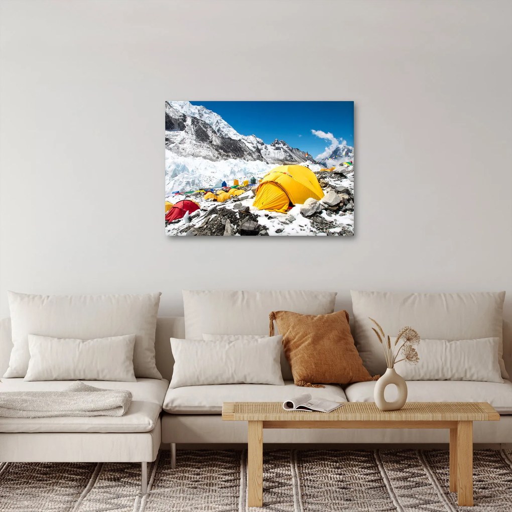 Tablou - Camping la munte (70x50 cm)