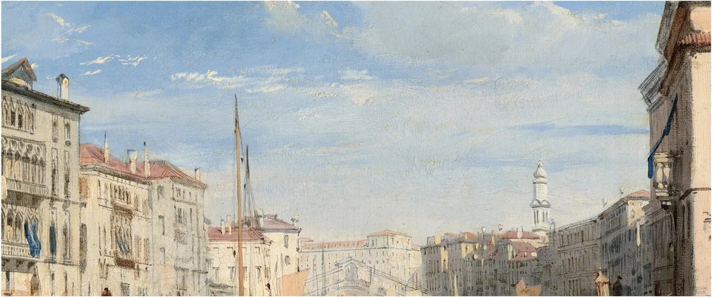 Tablou - Richard Parkes Bonington, The Grand Canal, reproducere (120x50 cm)