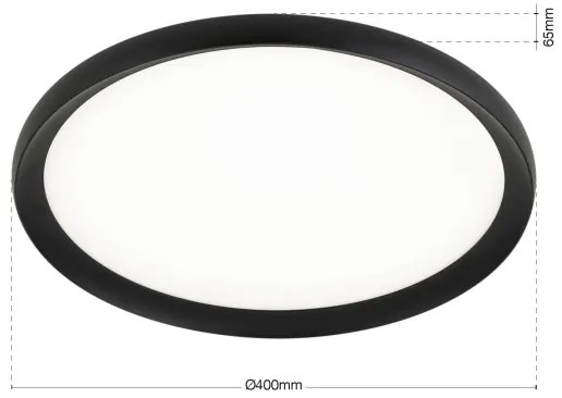 Orion - Plafonieră LED KANT, 30 W, 230 V, 2700/3200/4000 K, Ø 40 cm, negru