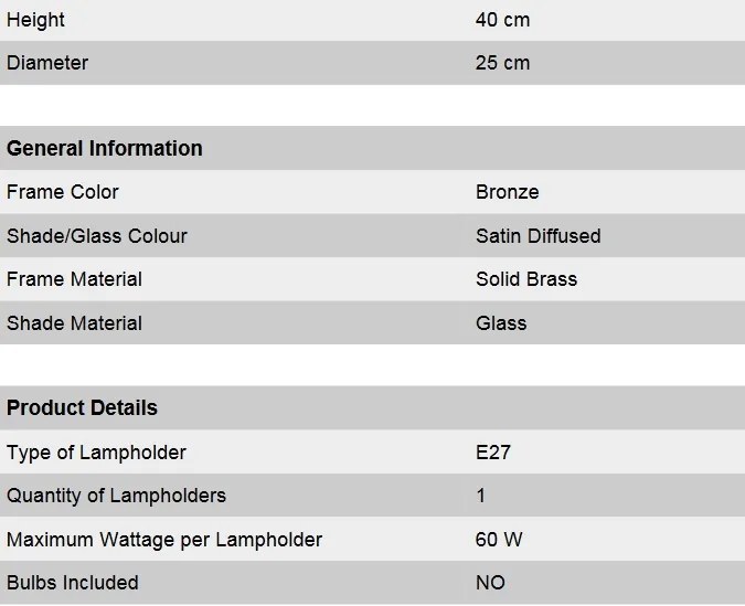 Plafoniera eleganta design LUX Budapest, bronz DL 7-143 bronze/376 klar-matt OR