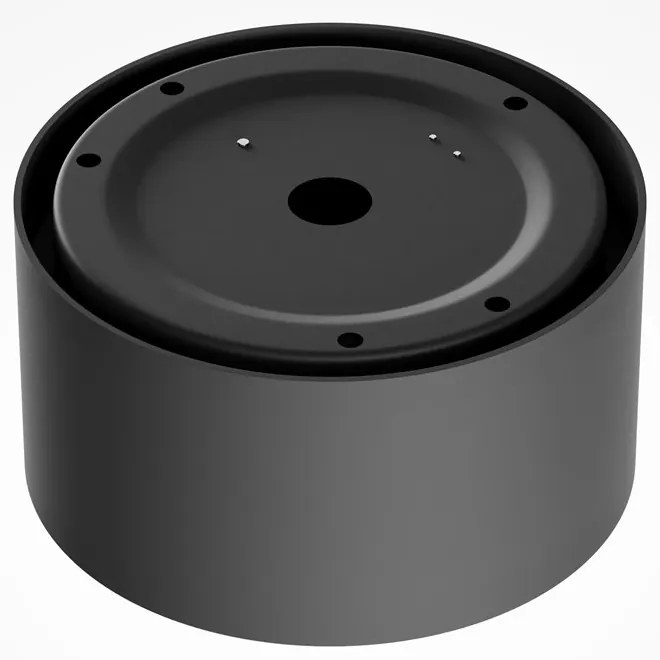 Spot LED aplicat design tehnic Vega D-14cm negru/auriu