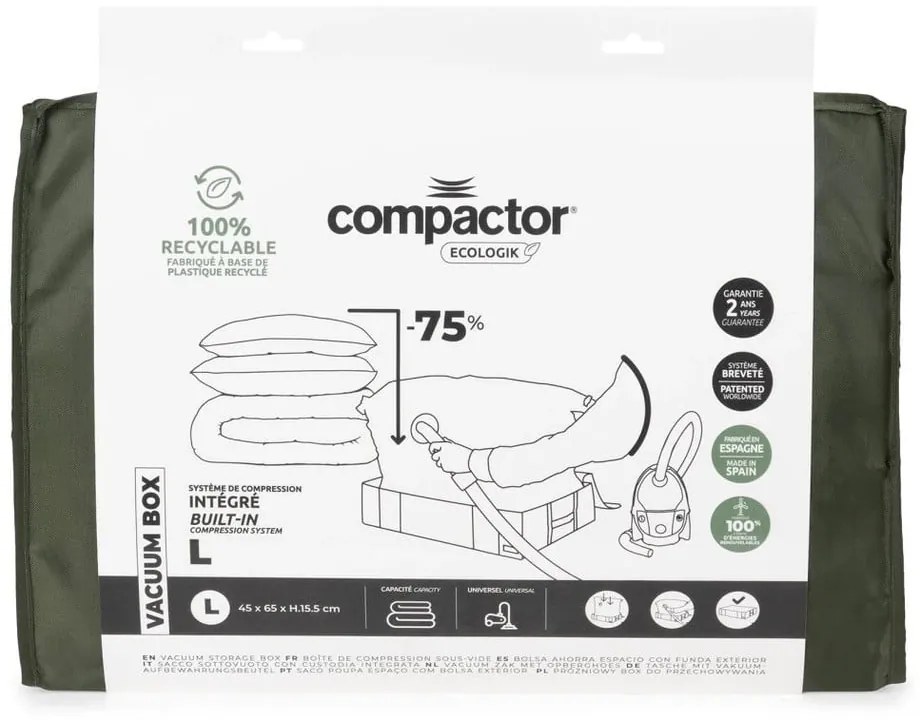 Cutie de depozitare Compactor Oxford, 145 l, verde