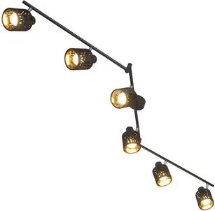 Plafoniera tip spot 6xE14 negru Troy Globo Lighting 54121-6