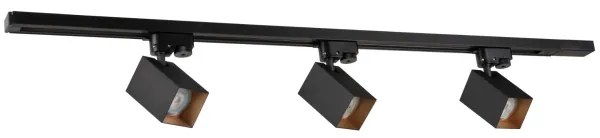 Spot pentru sistem de șină SQUARE 3xGU10/10W/230V + 1 m sistem de șină