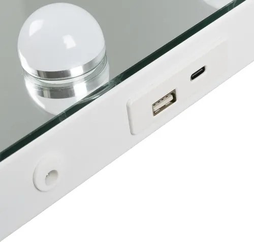 Oglindă cosmetică LED cu iluminare reglabilă - 58 x 46 cm