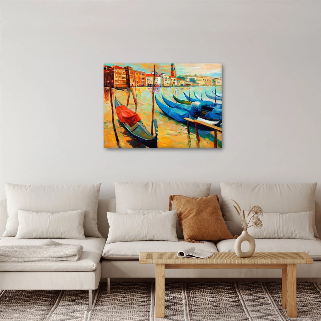 Tablou - Port în Veneția (70x50 cm)