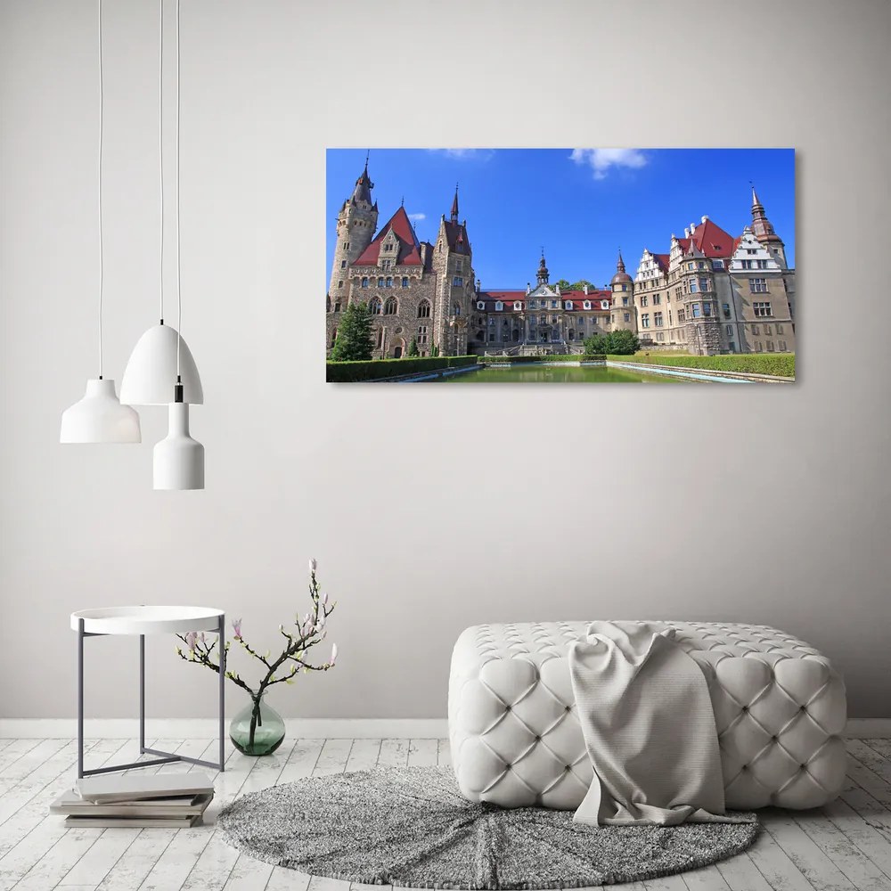 Pictura pe sticlă acrilică Polonia castelul moszna