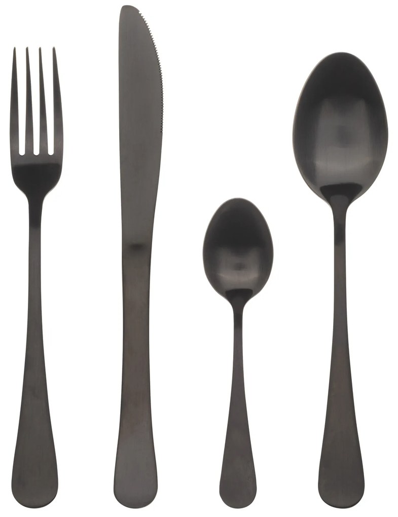 Set tacamuri 24 piese negru mat Munich Bergner BG-5132-BK