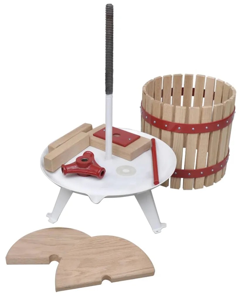 Set de presa si zdrobitor de fructe  vin, 2 piese Zdrobitor 12 L + 7 L