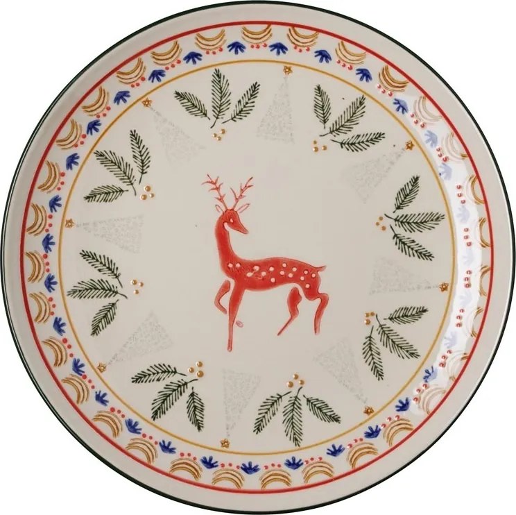 Farfurie rotunda din ceramica, D25.5cm, "Frimas"