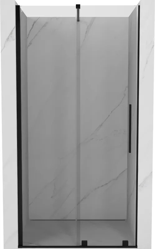 Mexen Velar uși de duș glisante 120 cm, transparent, negre - 871-120-000-01-70