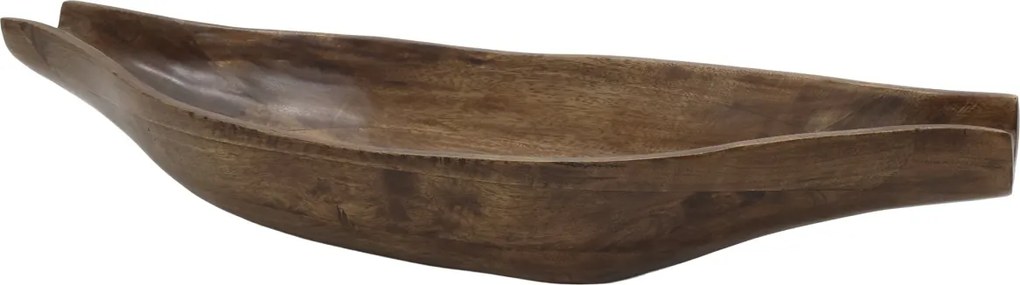 Platou decorativ din lemn masiv de mango, natur, 10×60×21,5 cm, „Tours"