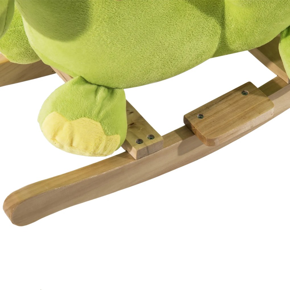 HOMCOM, balansoar dragon copii 60x33x45cm, verde si galben | Aosom Romania