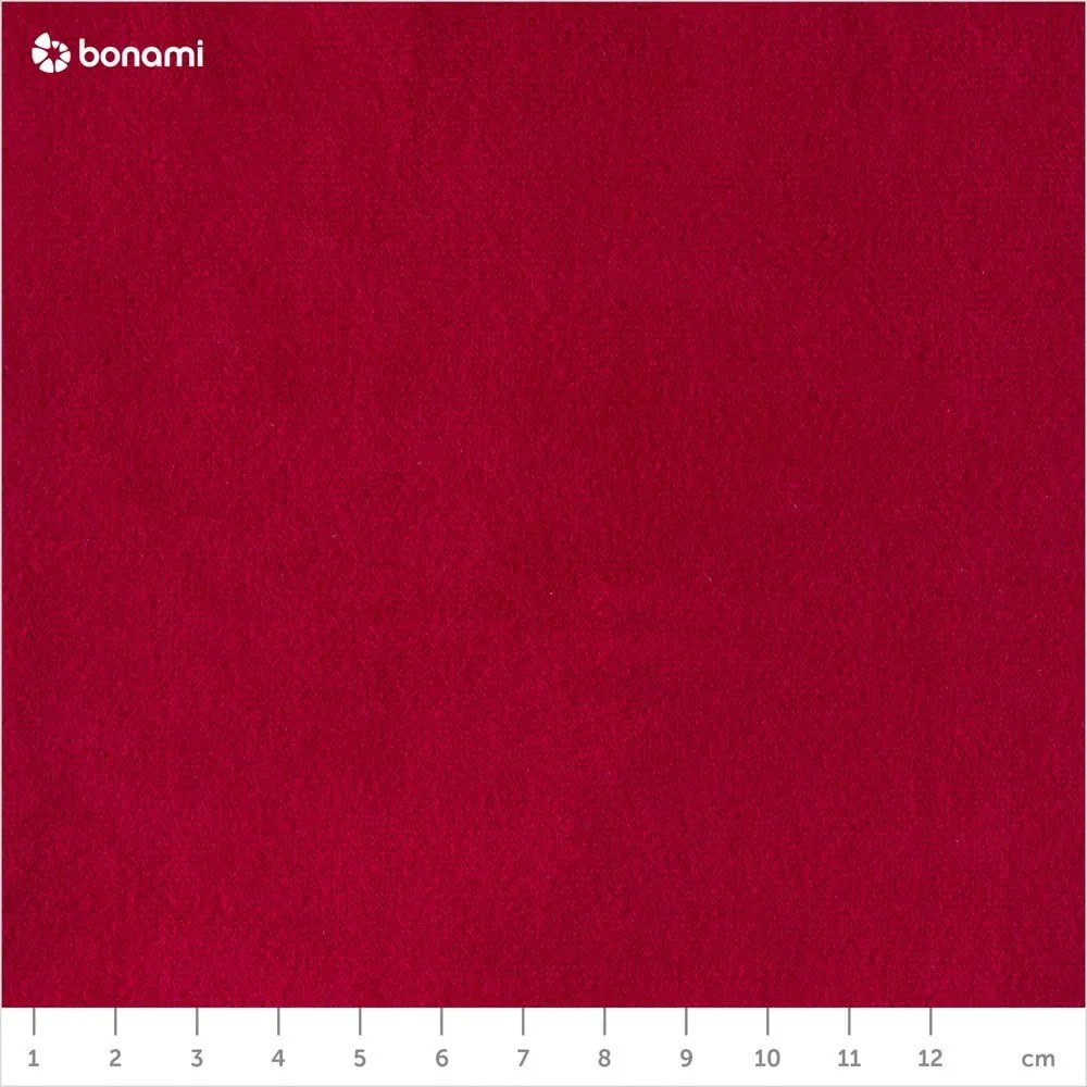 Canapea cu tapițerie din catifea Mazzini Sofas Sardaigne, 158 cm, roșu