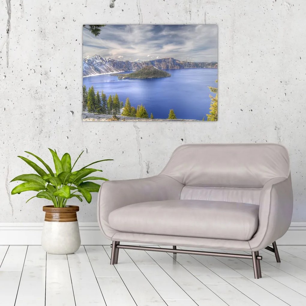 Tablou lacul montan (70x50 cm)