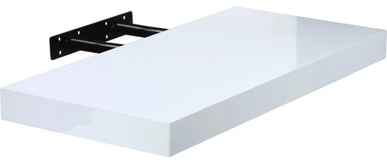 Raft de perete stilist Volato, 50 cm, alb lucios