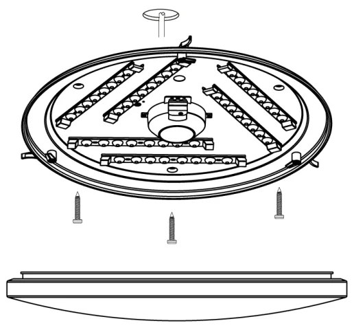 Eglo 97873 - LED Plafonieră FRANIA LED/33,5W/230V