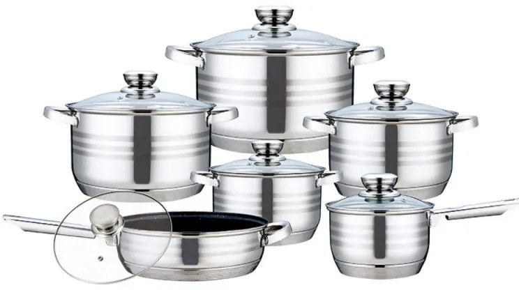 Set oale Bohmann BH 71241-12, 12 piese, Inductie, Inox
