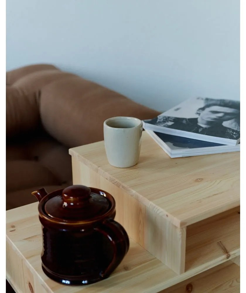 Masă de cafea din lemn de pin Karup Design Hako, negru