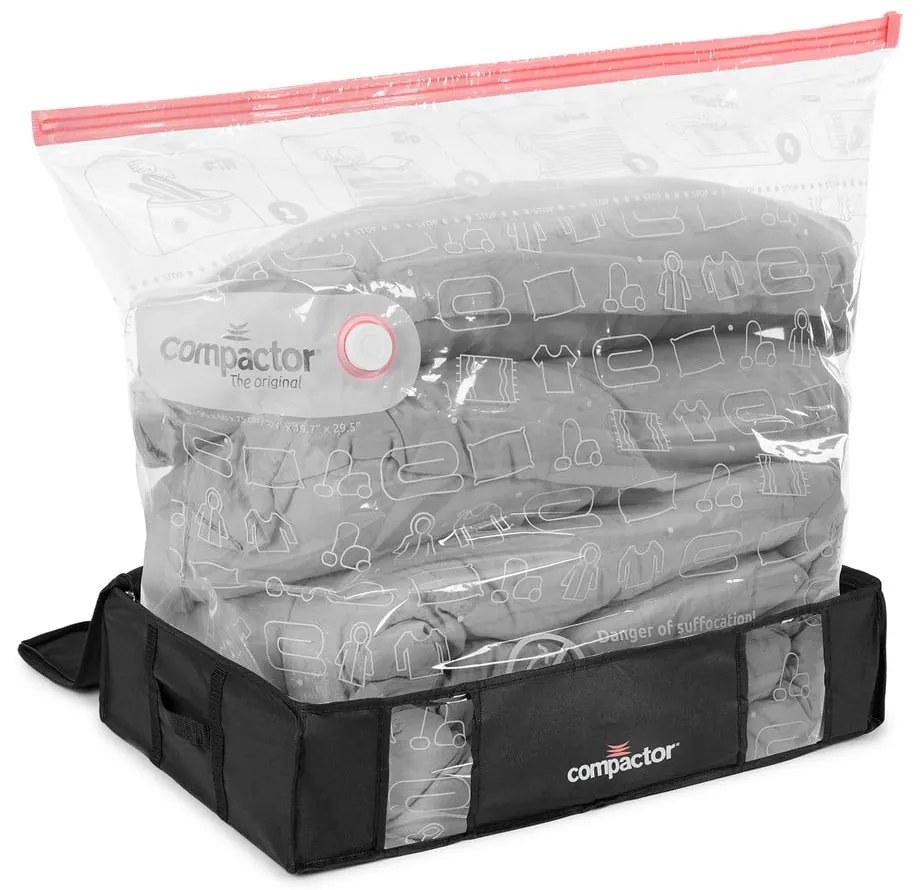 Cutie de depozitare cu vid pentru haine Compactor Black, 145 l