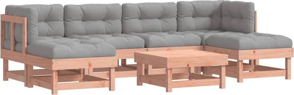 vidaXL Set mobilier de grădină cu perne, 7 piese, lemn masiv douglas