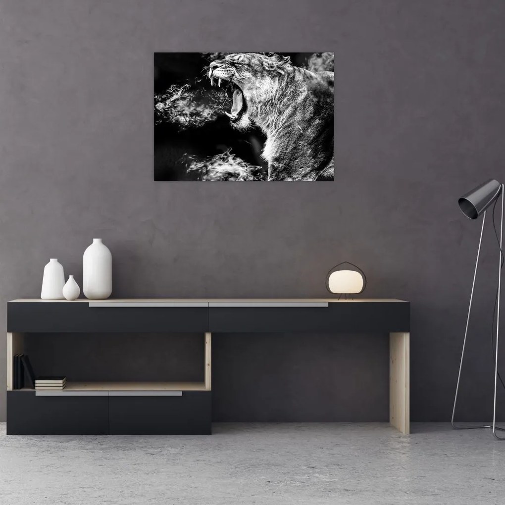 Tablou - Portretul unei leoaice (70x50 cm)