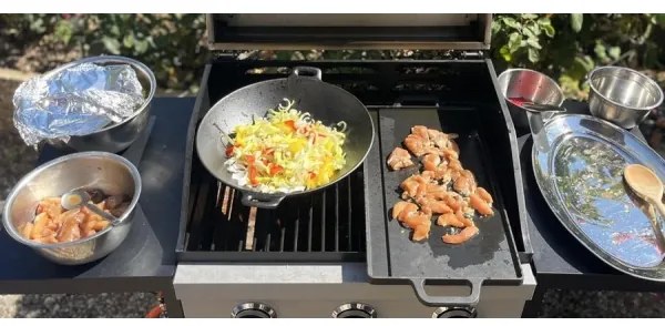 Tigaie de grătar Wok 31 cm