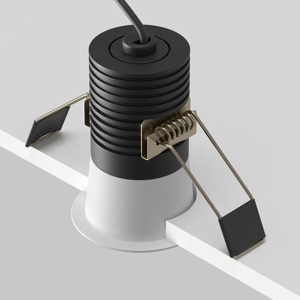 Mini Spot LED incastrabil design tehnic Minor D-6cm